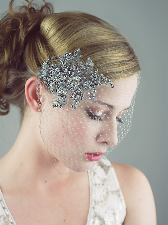 NOUVEAU | lace birdcage veil