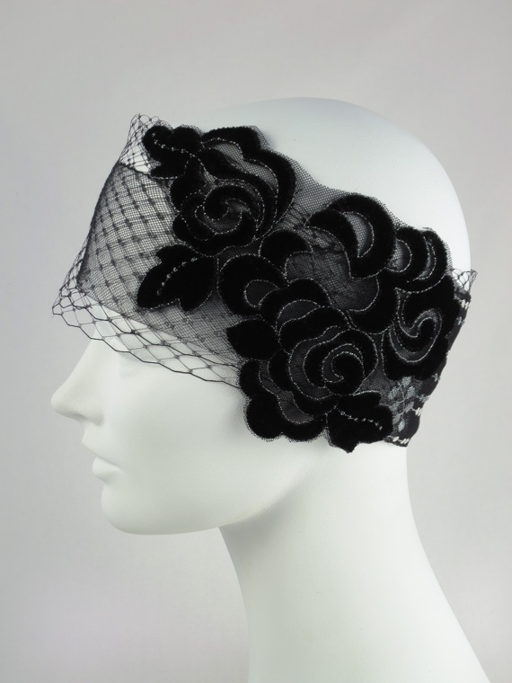 Speakeasy Black and Silver Veil Bandeaux Headband : Accessories ...